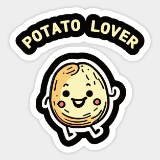 Smiling Potato Lover Sticker